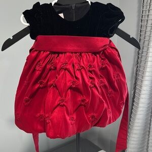 Cinderella Black and Red Ruffled Tiered Babydoll Dress